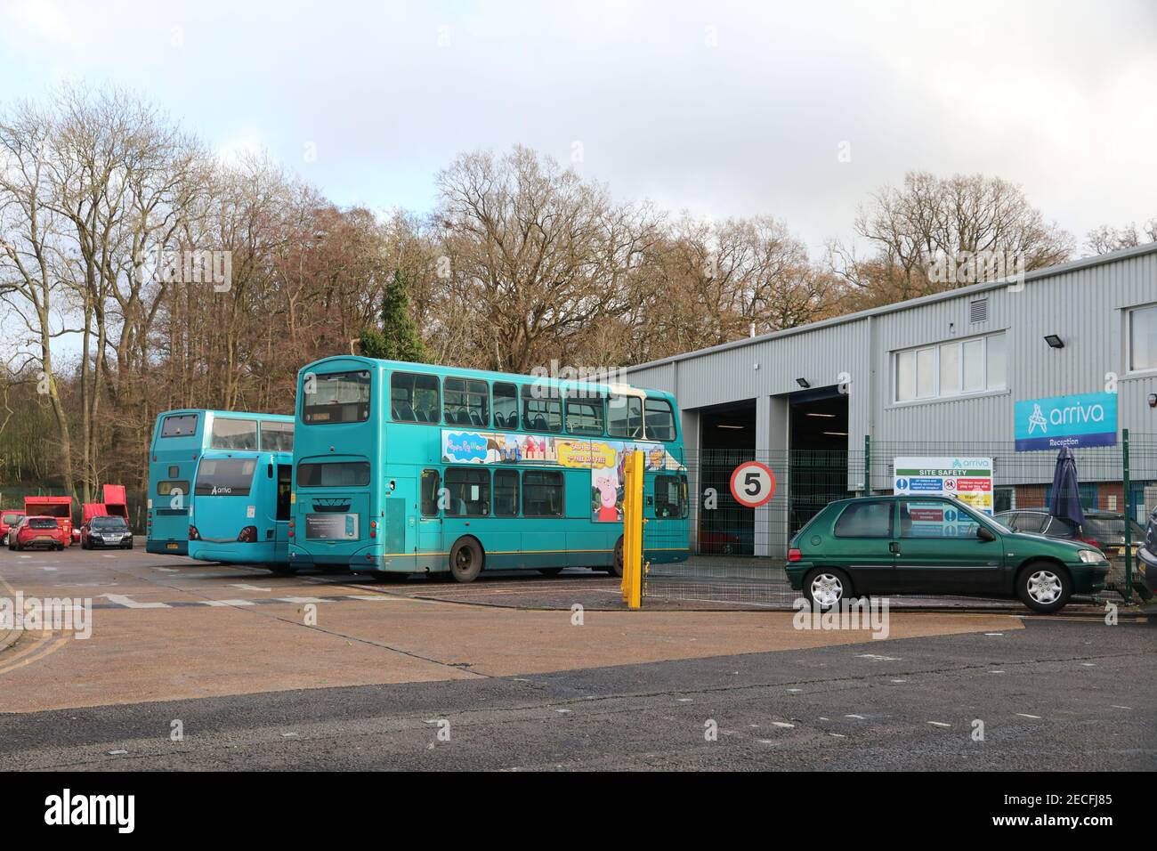 ARRIVA BUS GARAGE TUNBRIDGE WELLS Stock Photo Alamy