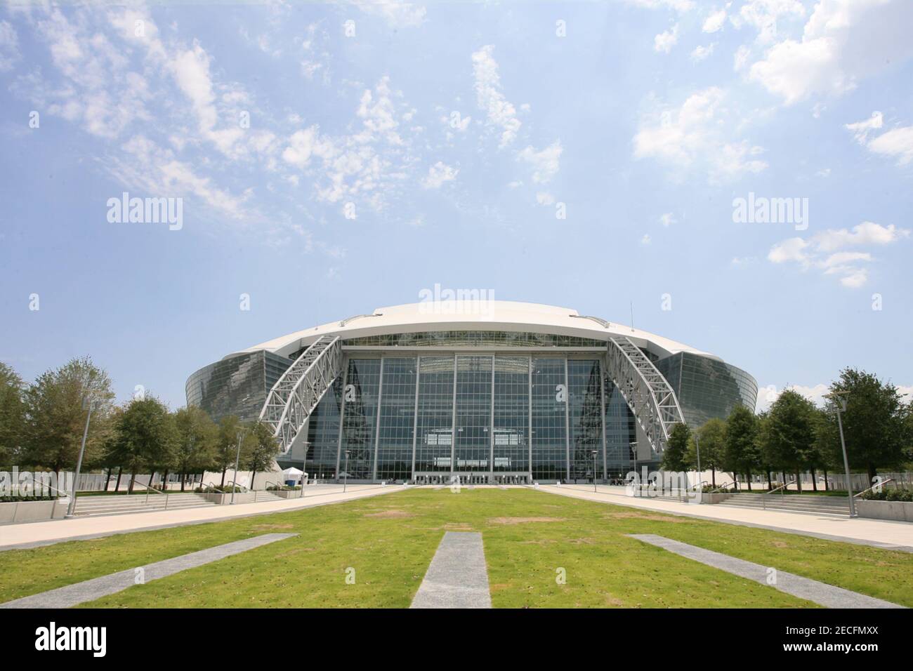 Dallas Cowboys Stadium during the 2009 CONCACAF soccer championship quarter-final matches on July 19 2009. Stock Photo