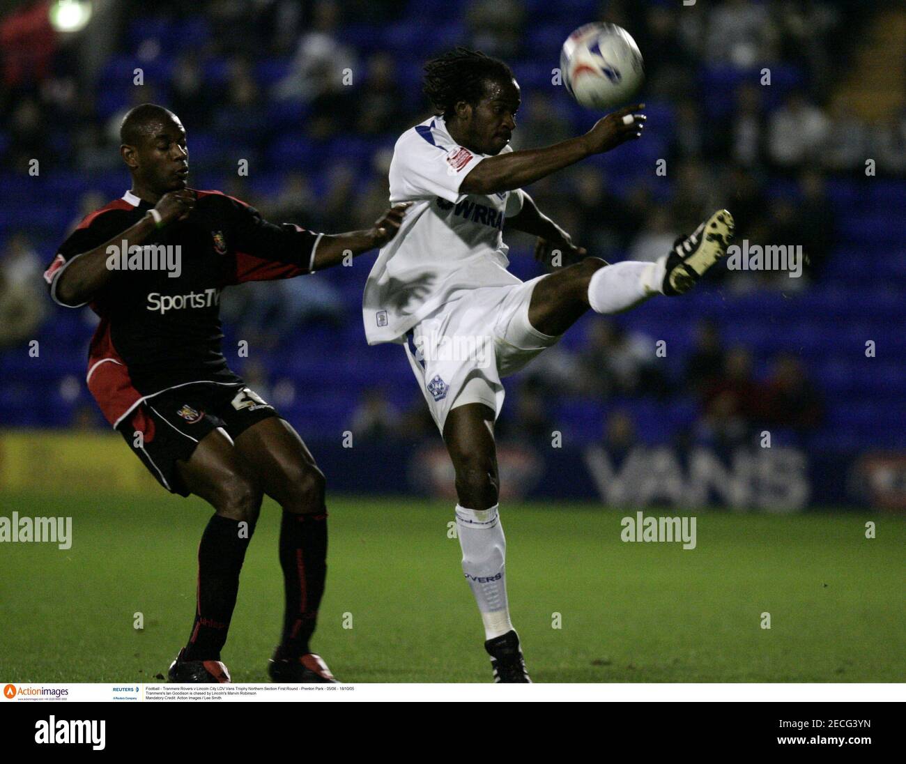 Football Tranmere Rovers V Lincoln City Ldv Vans Trophy Northern Section First Round Prenton Park 05