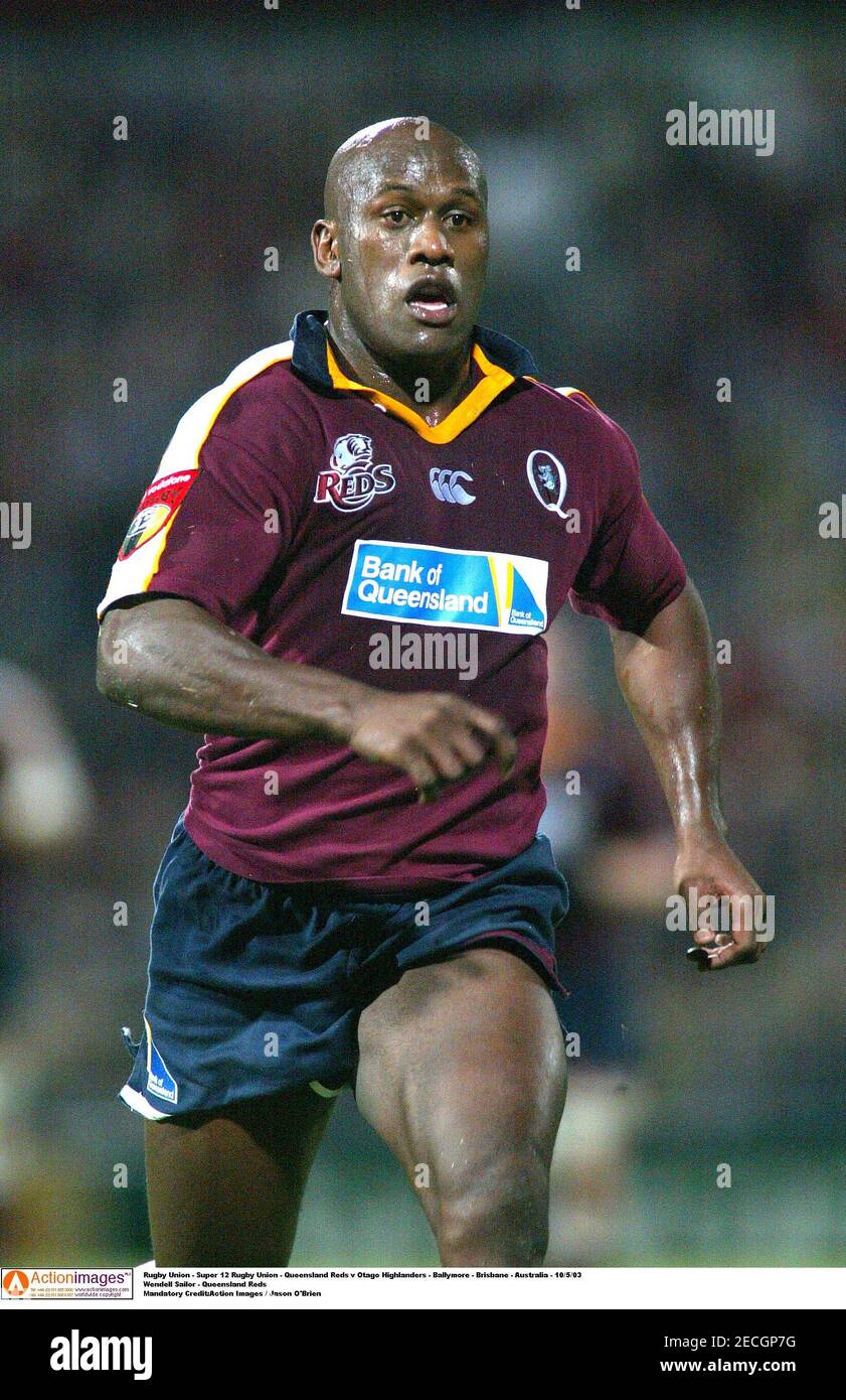 Rugby Union Super 12 Rugby Union Queensland Reds V Otago Highlanders Ballymore Brisbane Australia 10 5 03 Wendell Sailor Queensland Reds Mandatory Credit Action Images Jason O Brien Stock Photo Alamy
