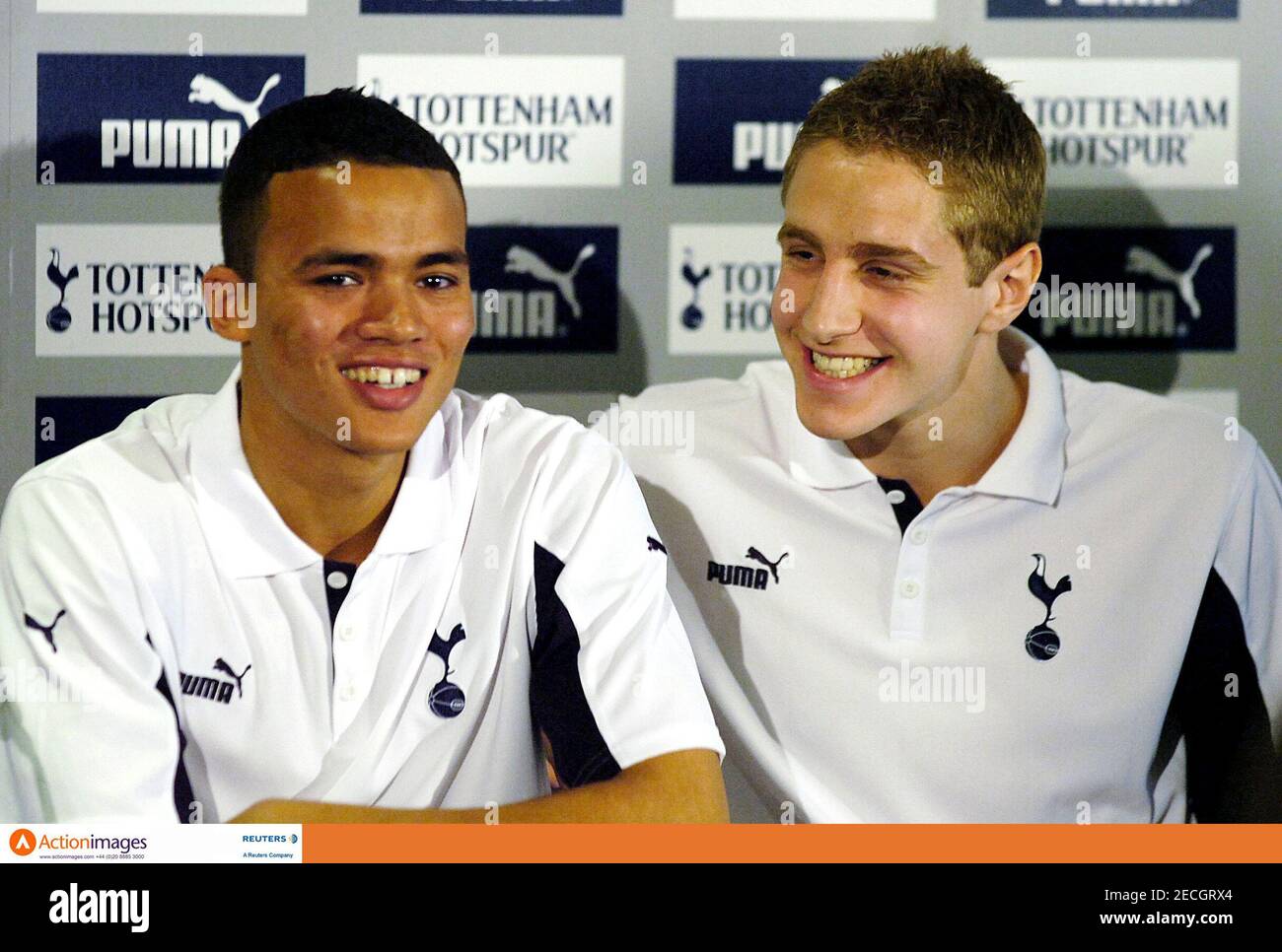 Football - Tottenham Hotspur - PUMA Press Conference - White Hart Lane -  10/2/06 Tottenham's Jermaine Jenas with Michael Dawson during the press  conference Mandatory Credit: Action Images / Tony O'Brien Livepic Stock  Photo - Alamy