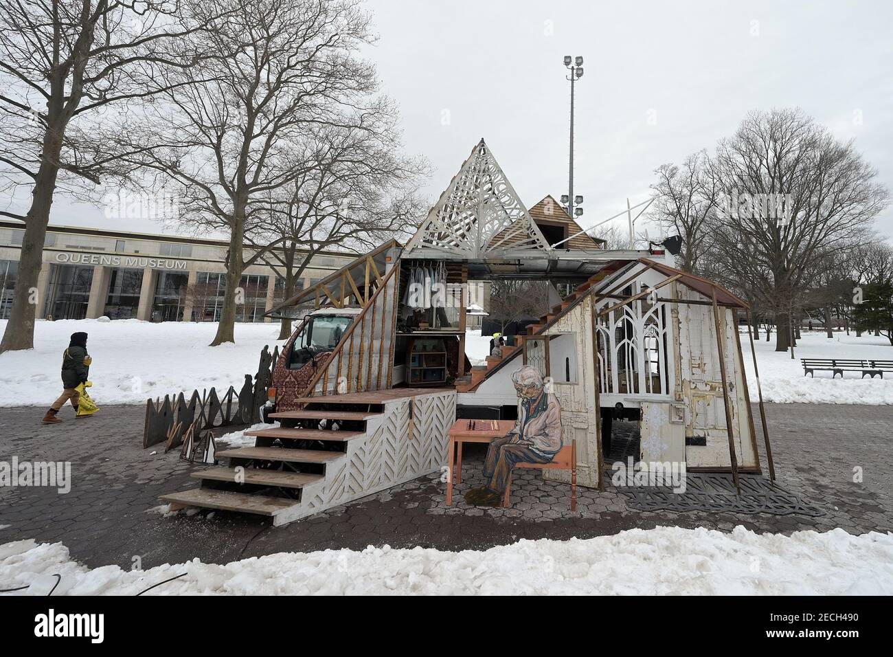 Mobile sculpture and public artwork “Swoon The House Our Family Built