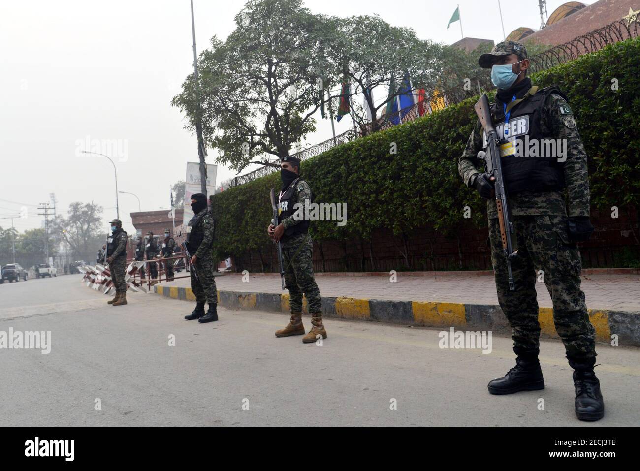 Security personnel stand guard hi-res stock photography and images - Alamy