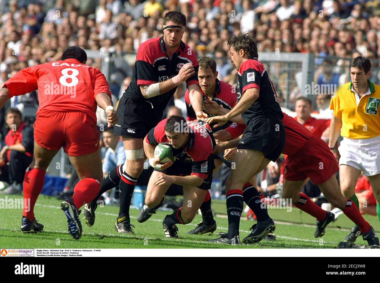 Rugby Union - Heineken Cup - Pool 3 - Toulouse v Saracens - 7/10/00 Kevin  Sorrell - Saracens in action v Toulouse Mandatory Credit: Action Images /  Andrew Budd Stock Photo - Alamy