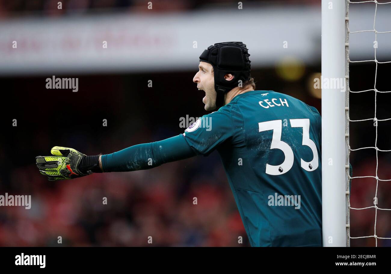 Soccer Football - Premier League - Arsenal vs Watford - Emirates Stadium, London, Britain - March 11, 2018 Arsenal's Petr Cech REUTERS/Eddie Keogh EDITORIAL USE ONLY. No use with unauthorized audio, video, data, fixture lists, club/league logos or "live" services. Online in-match use limited to 75 images, no video emulation. No use in betting, games or single club/league/player publications. Please contact your account representative for further details. Stock Photo