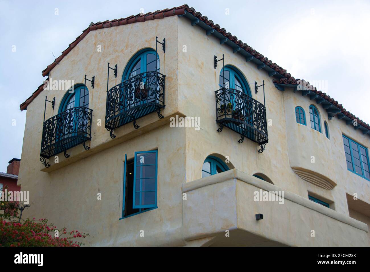 The former home of late actor John Barrymore, Pacific Palisades, CA, USA. Stock Photo