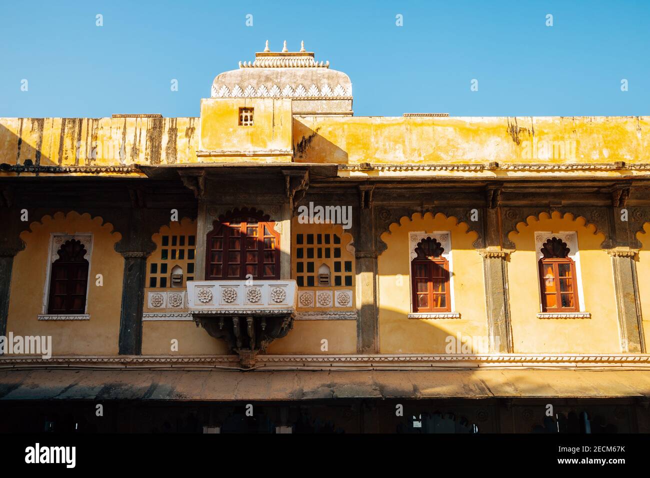 Bagore Ki Haveli, old traditional house in Udaipur, India Stock Photo ...