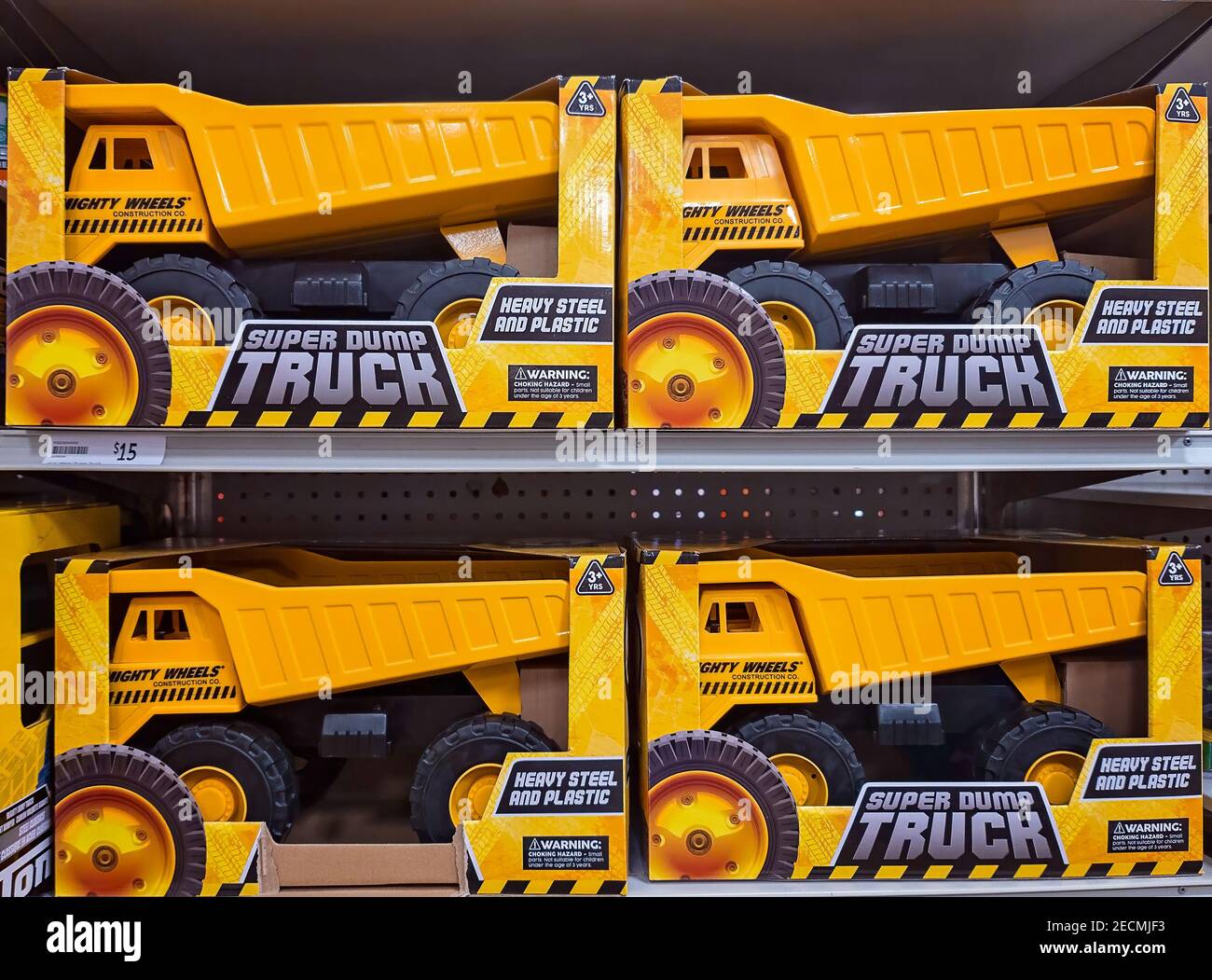 Mackay, Queensland, Australia February 2021 Super dump truck toys