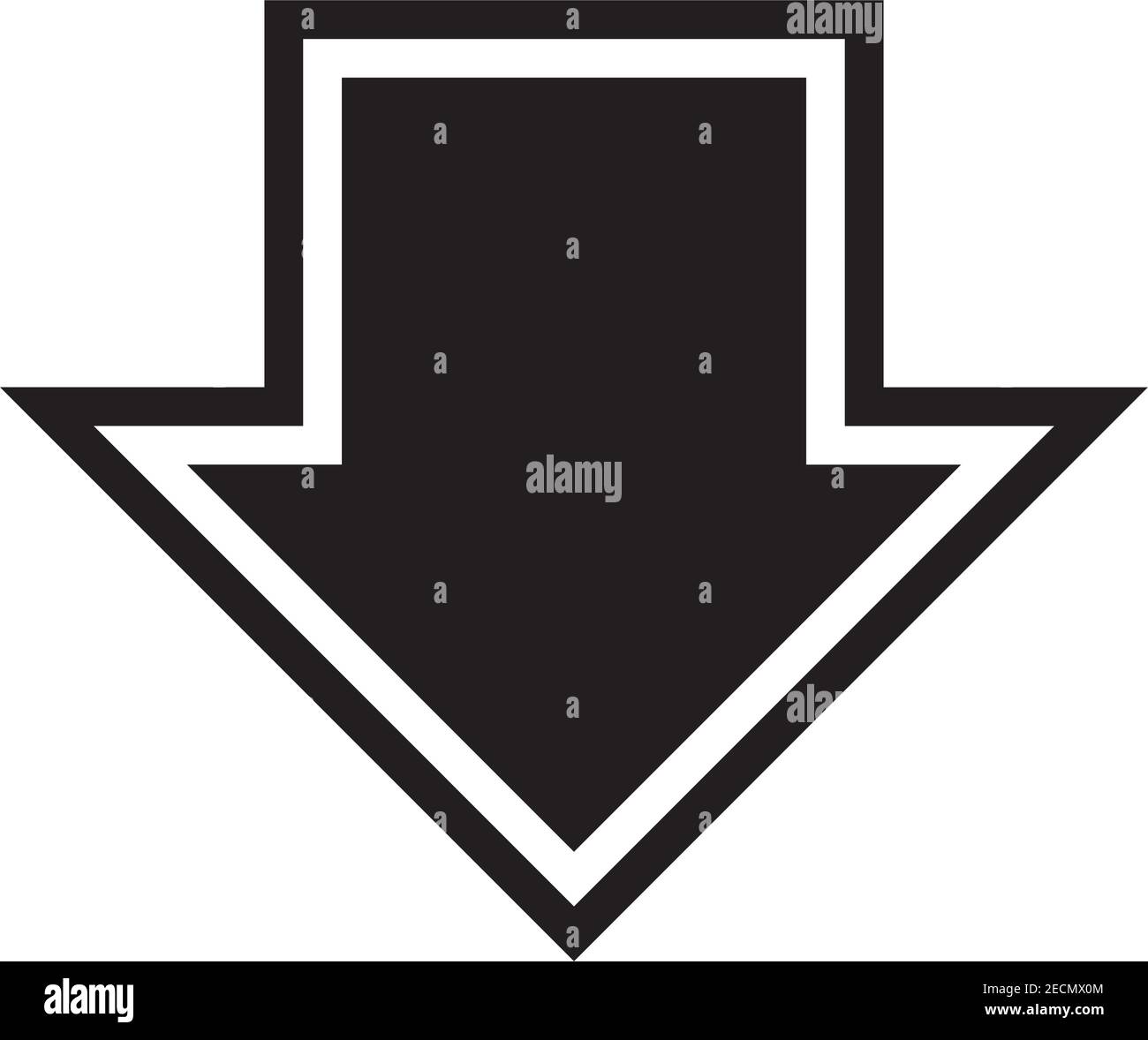 Arrow symbol icon vector for web and application in a black flat color ...