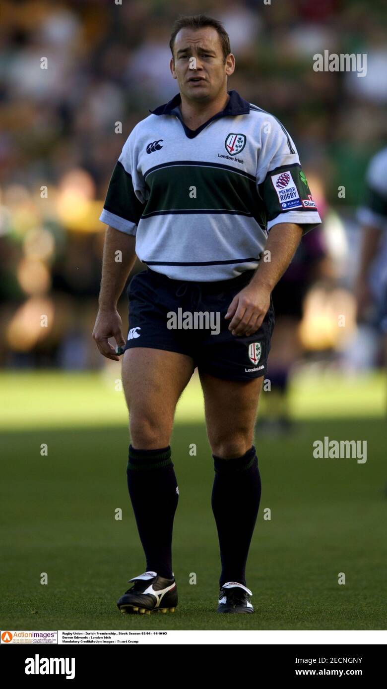 Rugby Union Zurich Premiership Stock Season 03 04 11 10 03 Darren Edwards London Irish Mandatory Credit Action Images Stuart Crump Stock Photo Alamy