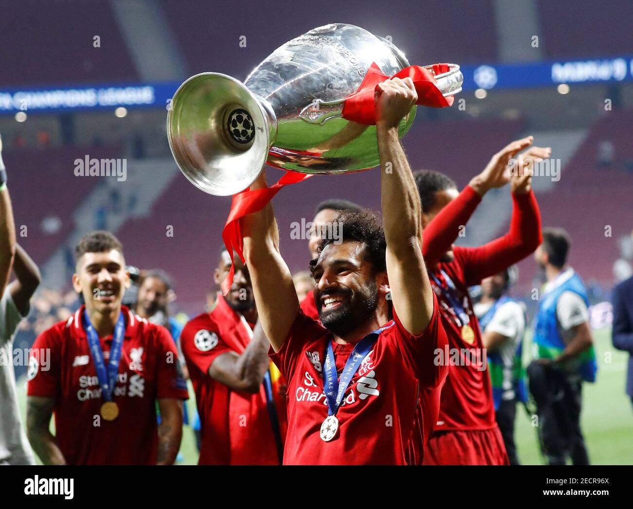  Salah champions league final trophy hi-res stock photography and images 
