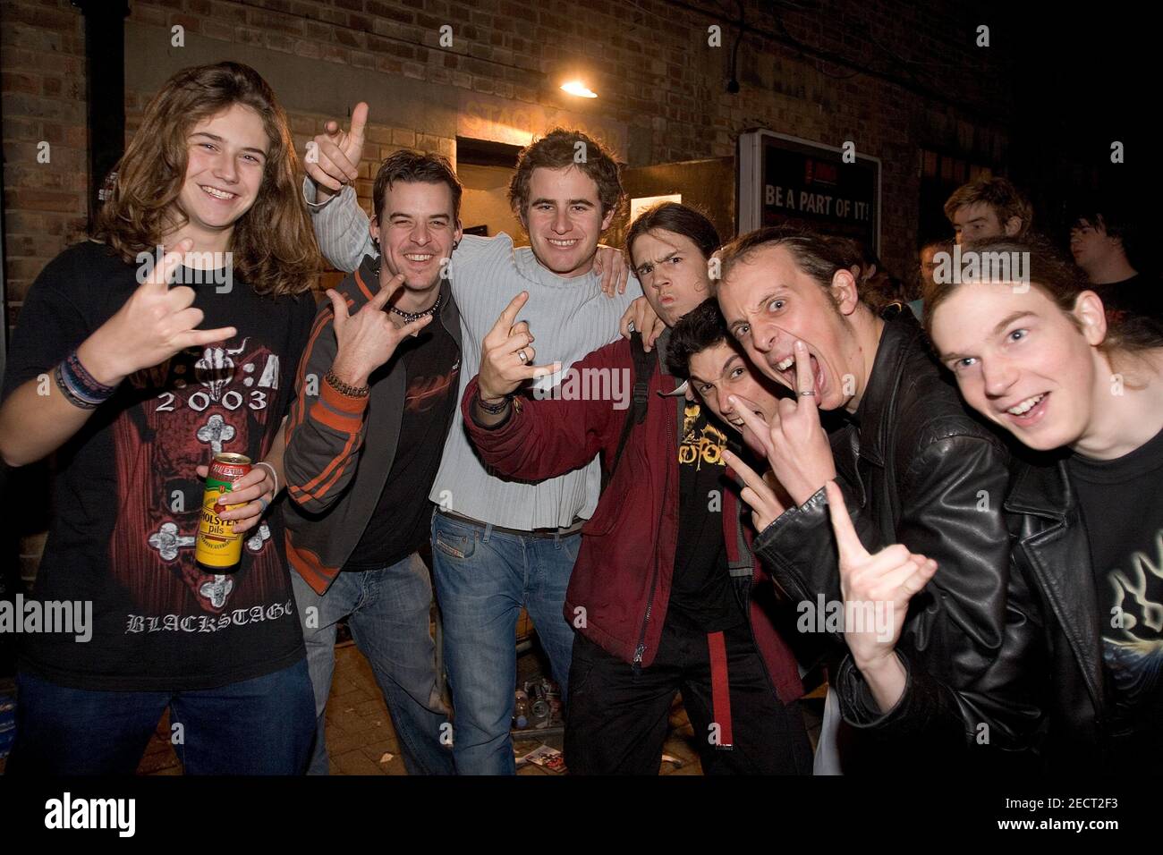 Thrash Metal fans Brixton Academy Stock Photo