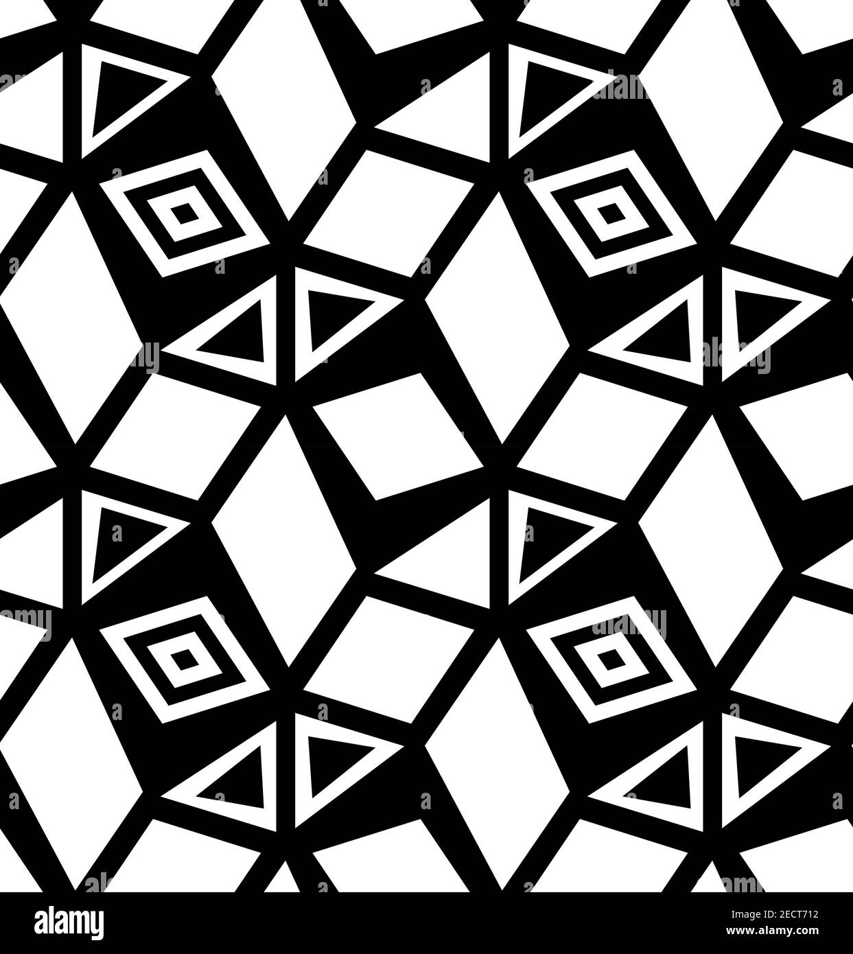 Hexagon Black and white Geometric design