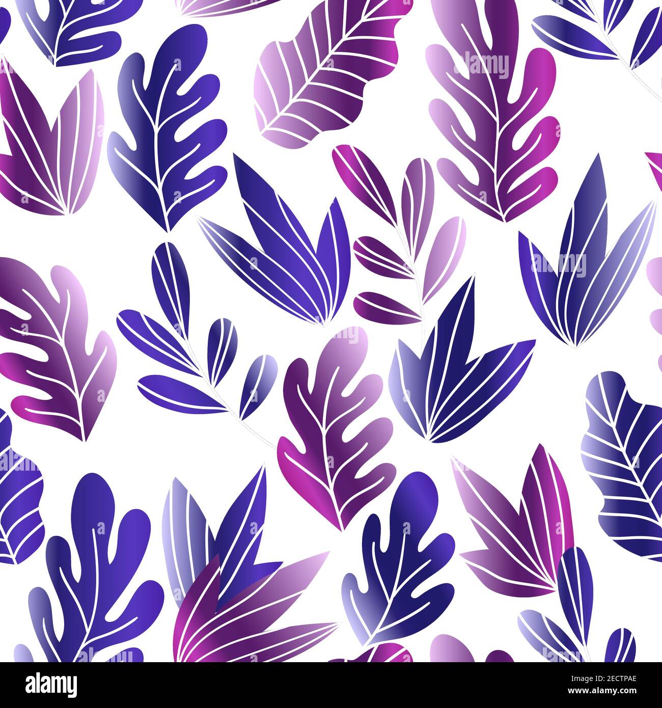 Floral seamless pattern with exotic leaves, modern background. Tropic ...
