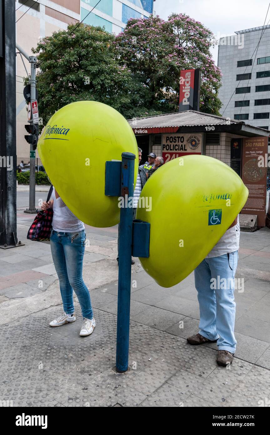 Sao paulo phone booth hi-res stock photography and images - Alamy