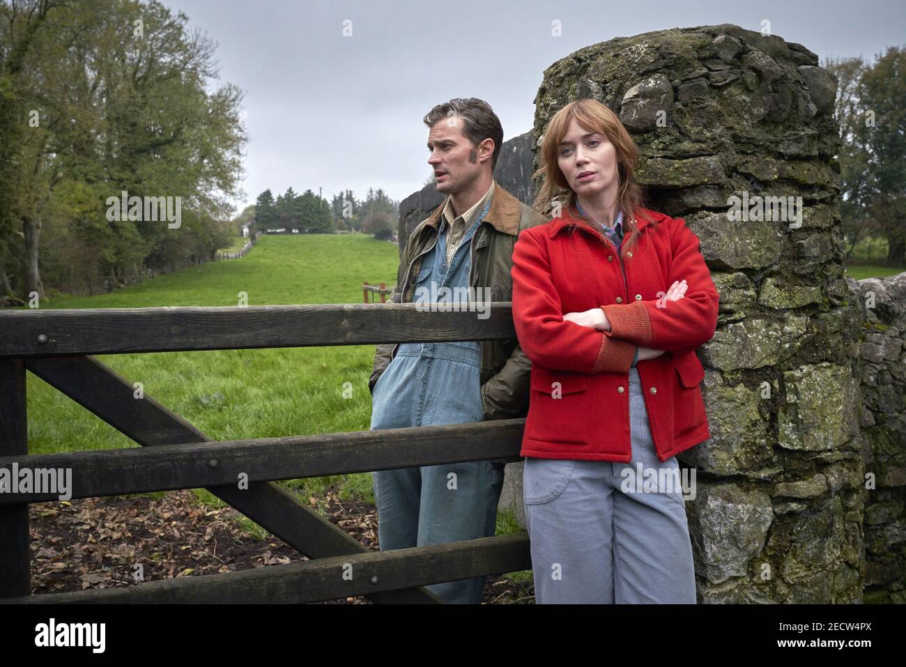 JAMIE DORNAN and EMILY BLUNT in WILD MOUNTAIN THYME (2020), directed by