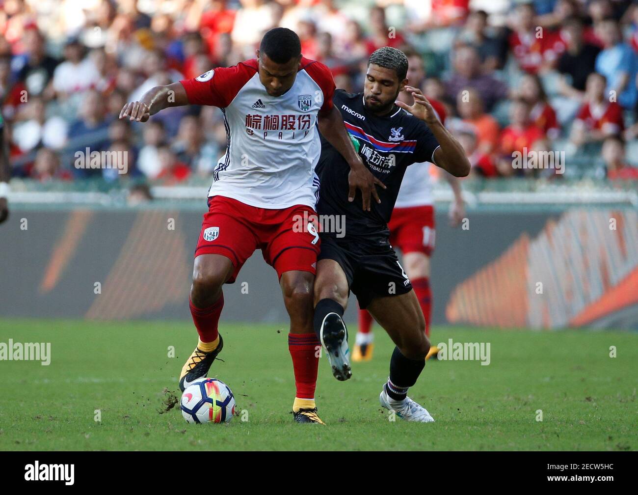 Soccer Football - West Bromwich Albion v Crystal Palace - Pre Season Friendly - The Premier League Asia Trophy - Third-place play-off - June 22, 2017   West Bromwich Albion's Salomon Rondon in action with Crystal Palace's Ruben Loftus-Cheek   REUTERS/BOBBY YIP Stock Photo