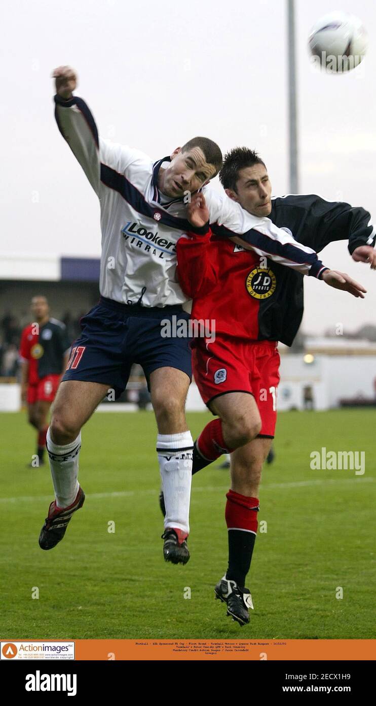 Football Fa Cup First Round Vauxhall Motors V Queens Park Rangers 16 11 02 Vauxhall S Peter Cumisky Qpr S Karl Connolly Mandatory Credit Action Images Jason Cairnduff Livepic Stock Photo Alamy Football Fa Cup First Round Vauxhall Motors V Queens Park Rangers 16 11 02 Vauxhall S Peter Cumisky Qpr S Karl Connolly Mandatory Credit Action Images Jason Cairnduff Livepic Stock Photo Alamy