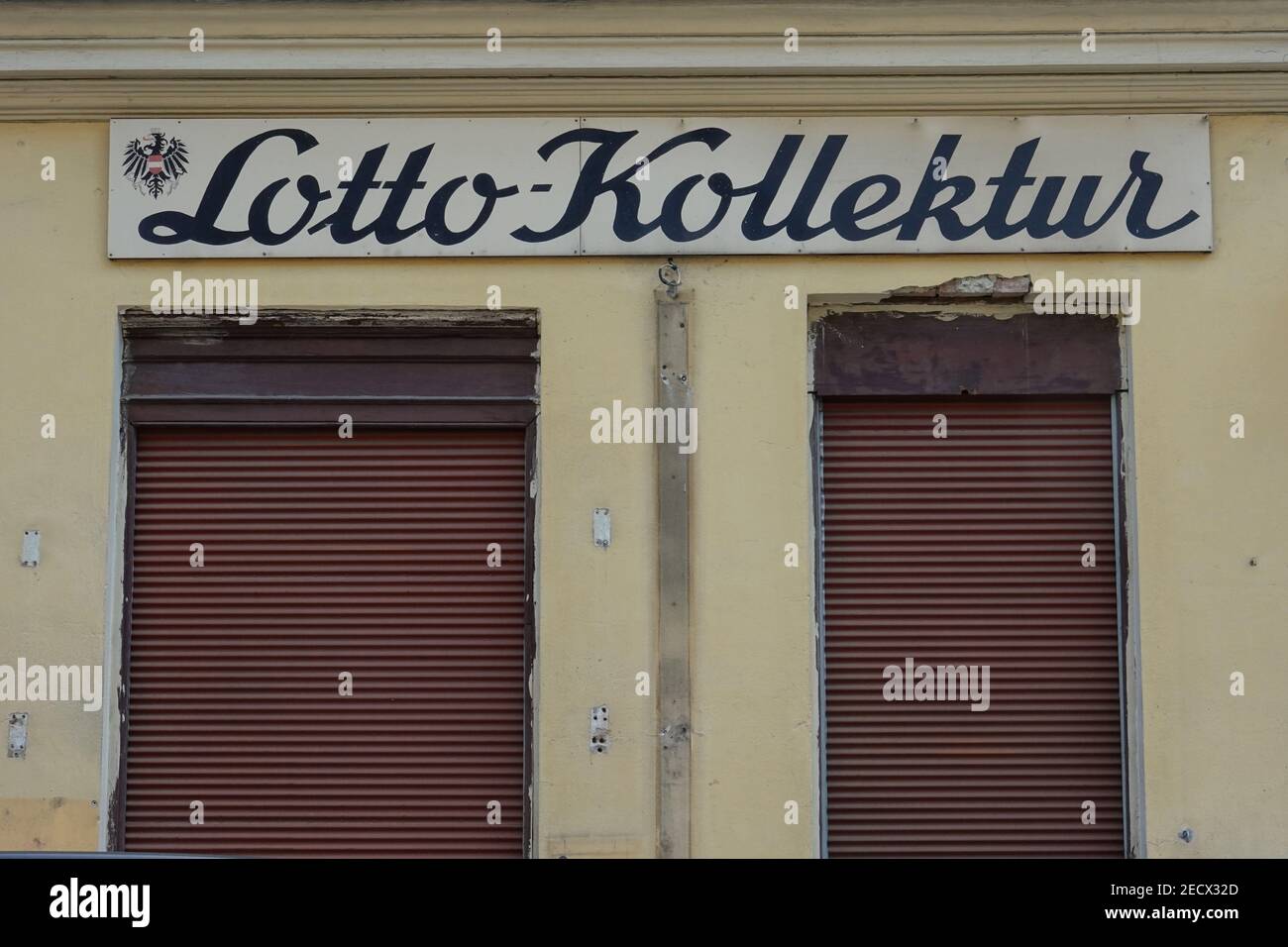 Wien, Lotto-Kollektur Stock Photo