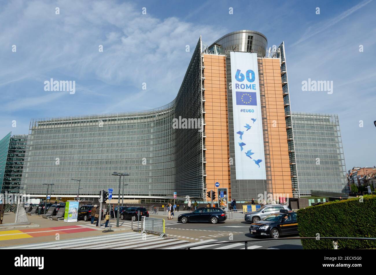 European Commission Headquarters building in Brussels, Belgium, Europe