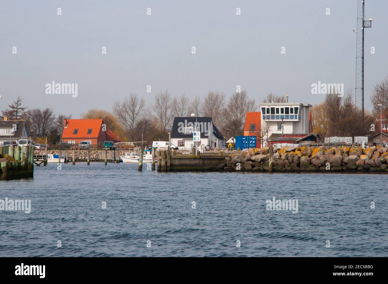 Port of Spodsbjerg on Langeland island in Denmark Stock Photo