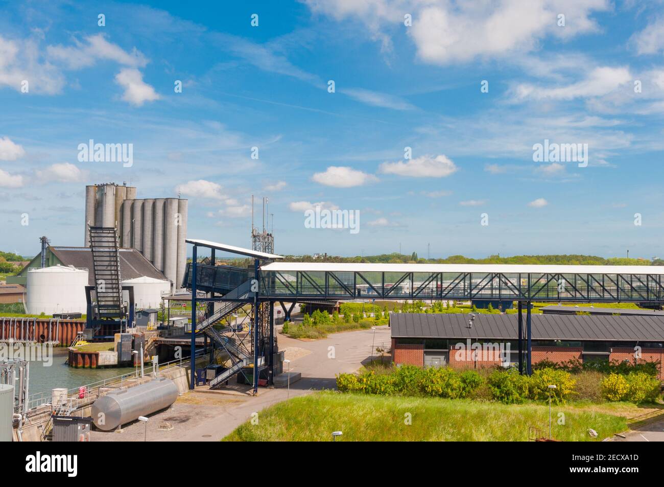 Ferry port of Rodbyhavn on Lolland in Denmark Stock Photo