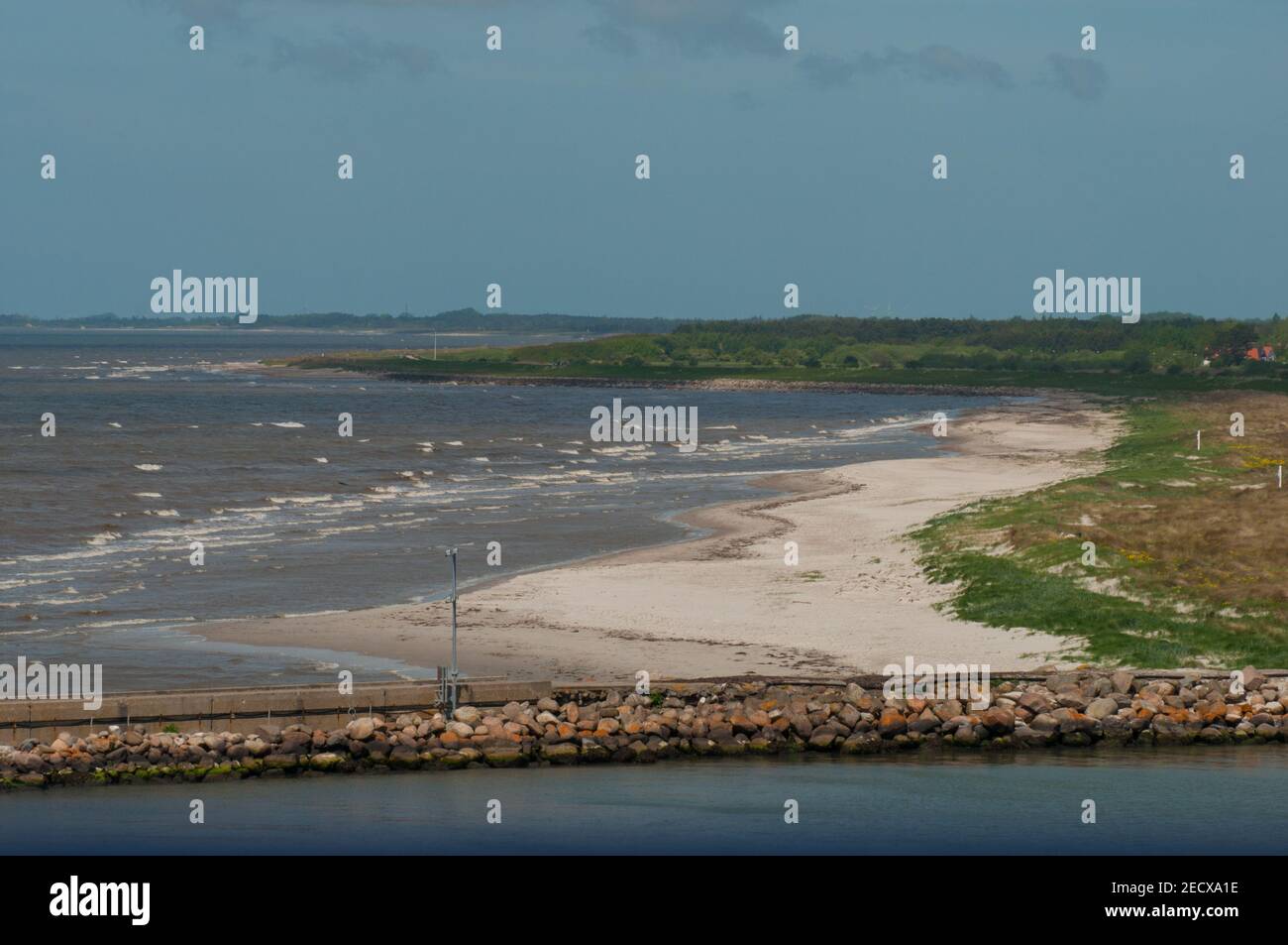 Coast of Lolland in Denmark on a spring day Stock Photo