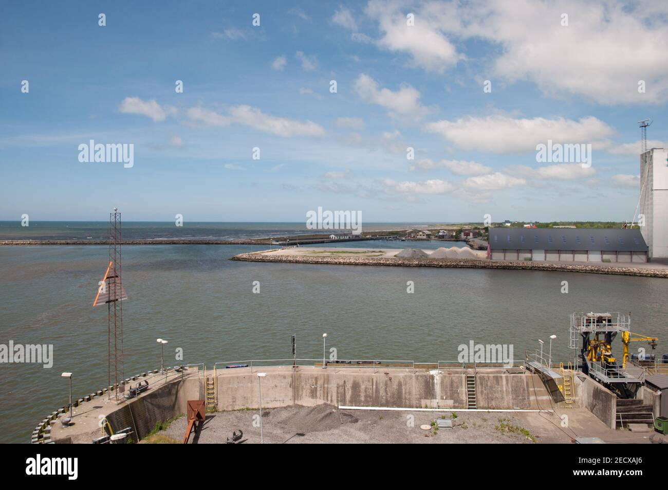 Port of Rodbyhavn on Lolland in Denmark Stock Photo