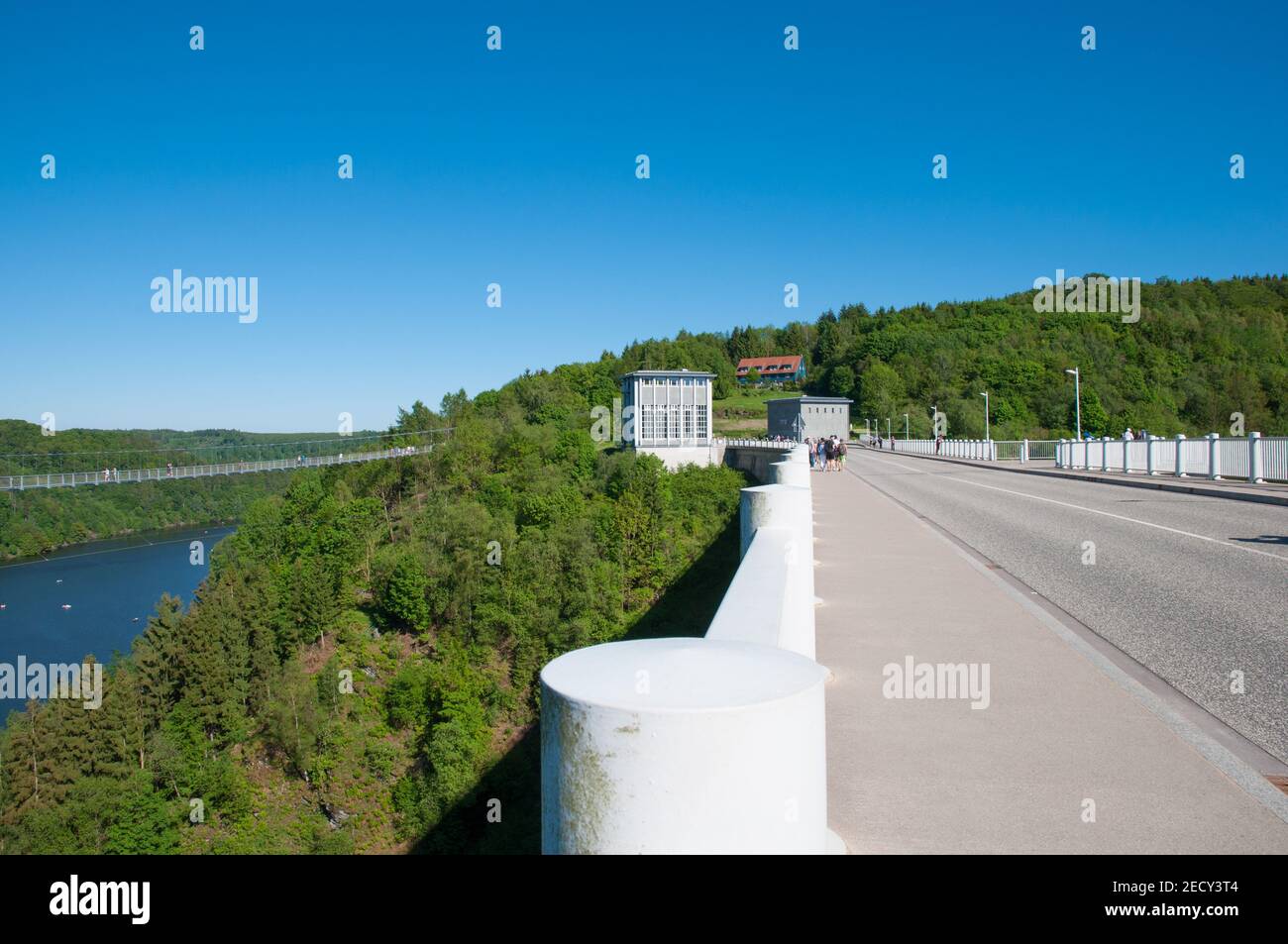 Rappbode dam in Harz mountains in Germany Stock Photo