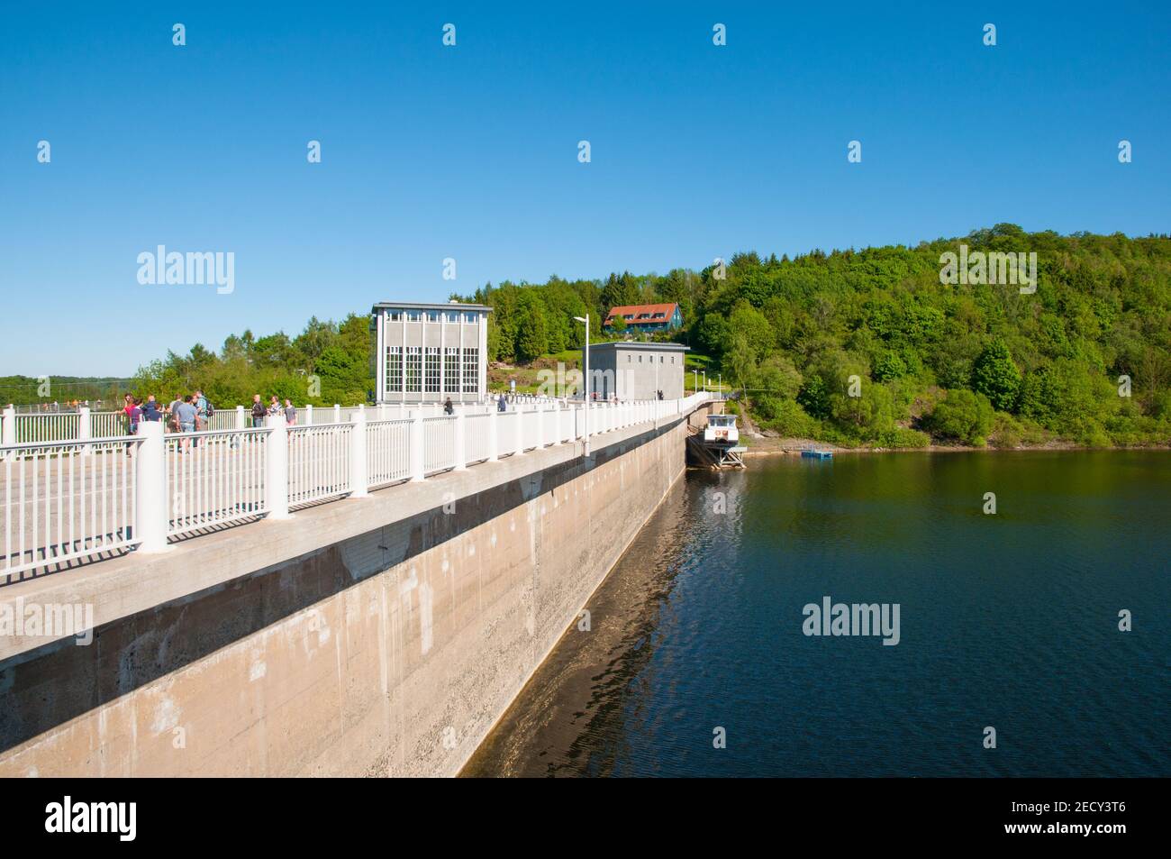 Rappbode Germany - May 27. 2017: Rappbode  dam and reservoir in Germany Stock Photo