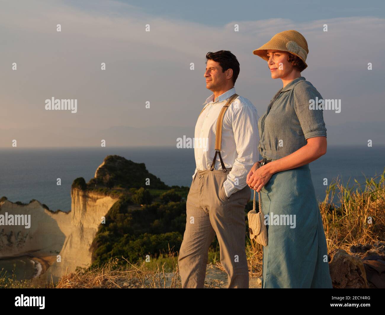 KEELEY HAWES and ALEXIS GEORGOULIS in THE DURRELL (2016). Episode 3x8. Credit: Sid Gentle Films/Masterpiece Theatre/ITV - Independent Television / Album Stock Photo
