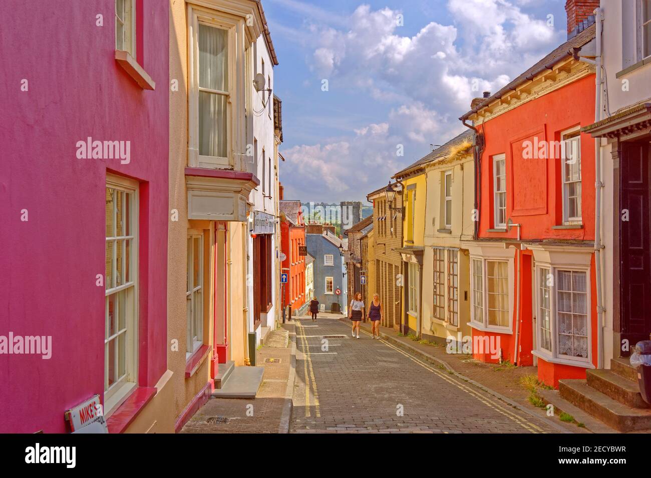 St. Mary's Street, Cardigan town centre, Ceredigion, Wales, UK. Stock Photo