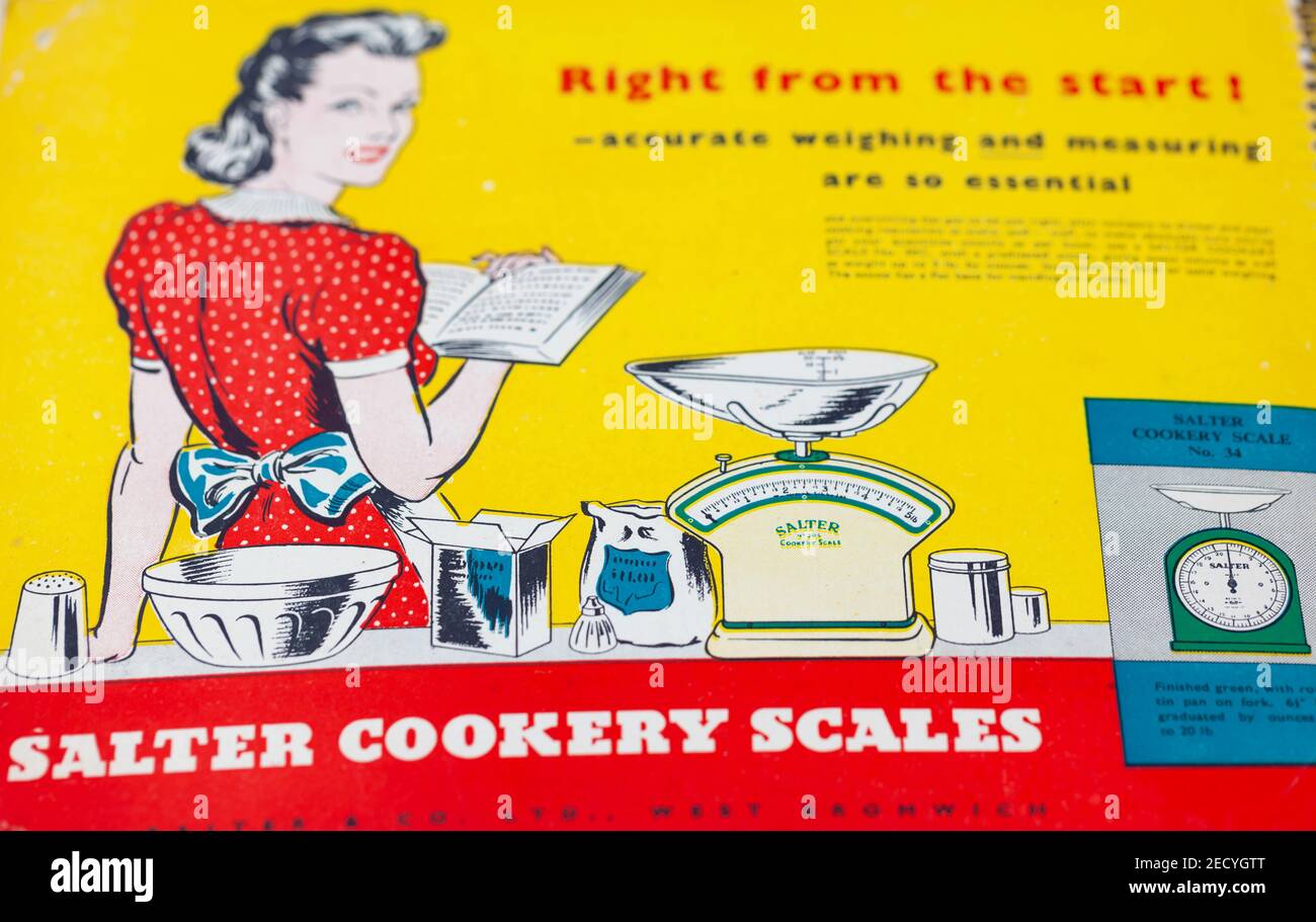 https://c8.alamy.com/comp/2ECYGTT/close-up-of-a-vintage-1948-print-advert-for-salter-cookery-scales-2ECYGTT.jpg