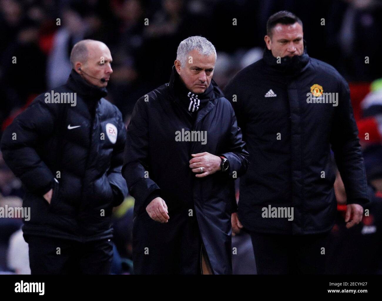 Soccer Football - Premier League - Manchester United v Fulham - Old Trafford, Manchester, Britain - December 8, 2018  Manchester United manager Jose Mourinho after the match     REUTERS/Phil Noble   EDITORIAL USE ONLY. No use with unauthorized audio, video, data, fixture lists, club/league logos or 'live' services. Online in-match use limited to 75 images, no video emulation. No use in betting, games or single club/league/player publications.  Please contact your account representative for further details. Stock Photo