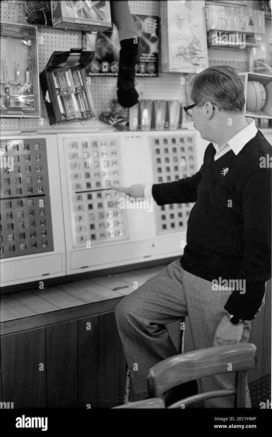 Man Playing Prize Bingo Stock Photo