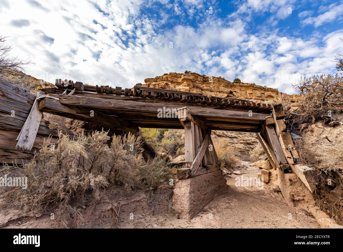 Old Denver & Rio Grande Western Railroad bridge in the old coal mining