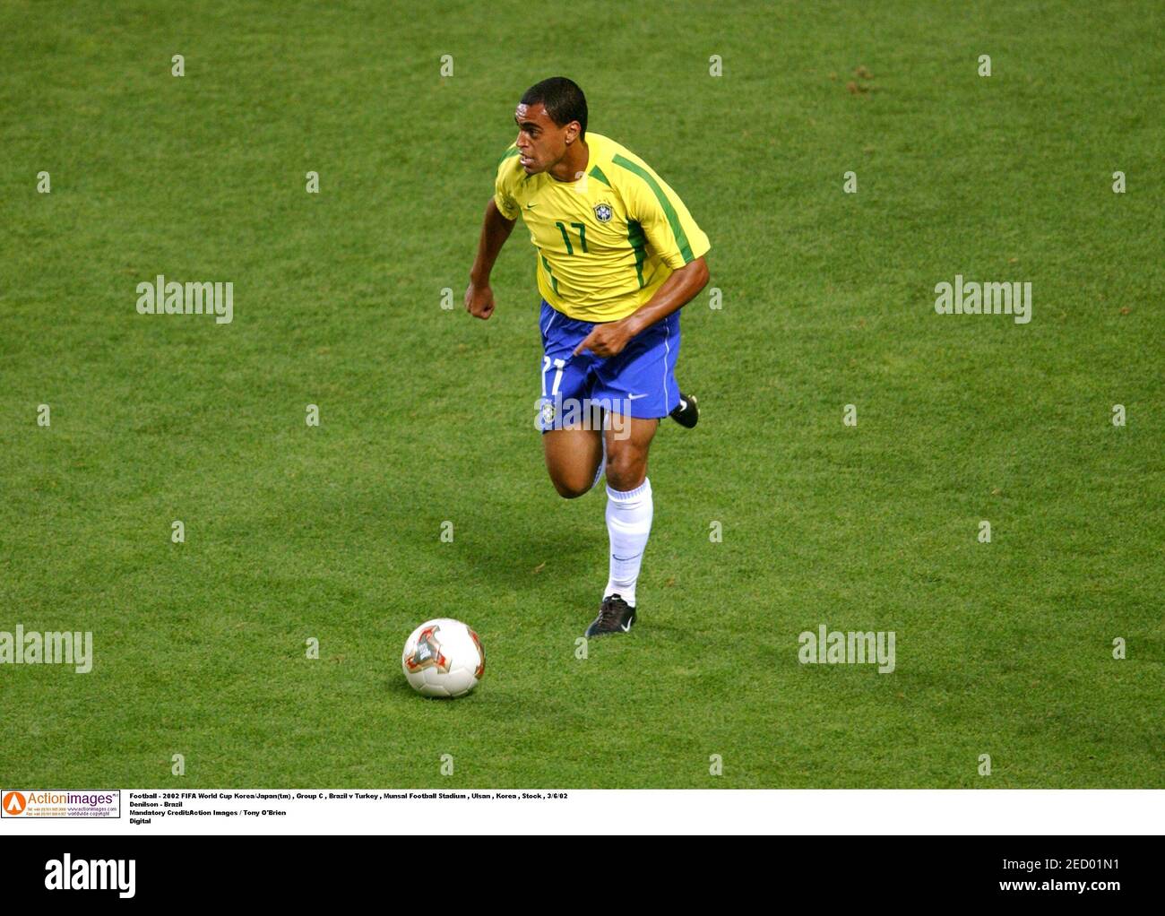 Football 02 Fifa World Cup Korea Japan Tm Group C Brazil V Turkey Munsal Football Stadium Ulsan Korea Stock 3 6 02 Denilson Brazil Mandatory Credit Action Images Tony O Brien Digital Stock Photo Alamy