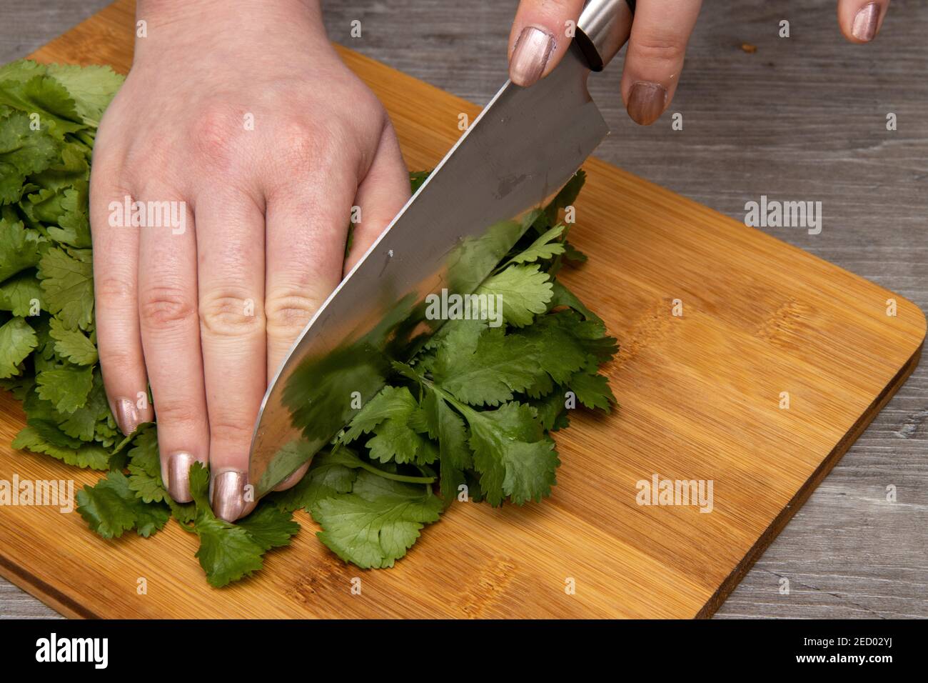 Herbal chopper chopping knife for parsley isolated on white background  Stock Photo - Alamy