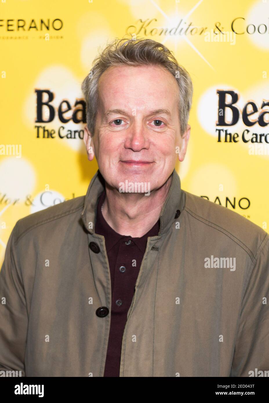 Frank Skinner attends Beautiful The Carole King Musical Birthday gala at the Aldwych Theatre, London. Stock Photo