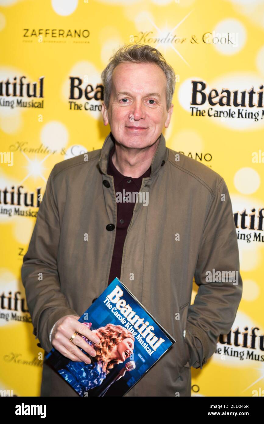 Frank Skinner attends Beautiful The Carole King Musical Birthday gala at the Aldwych Theatre, London. Stock Photo