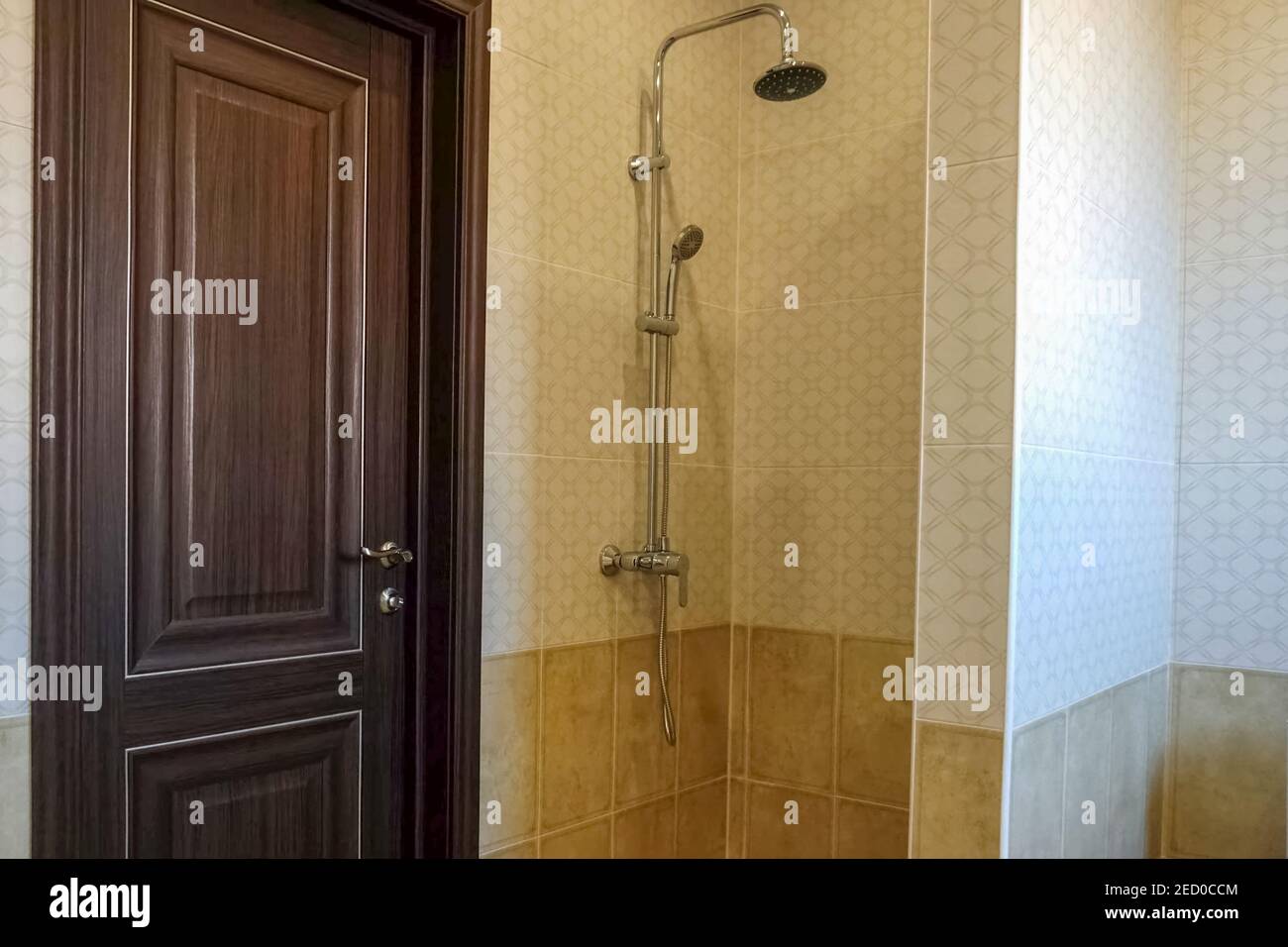 Interior of a bathroom in a new house. interior of a new house. rooms ...