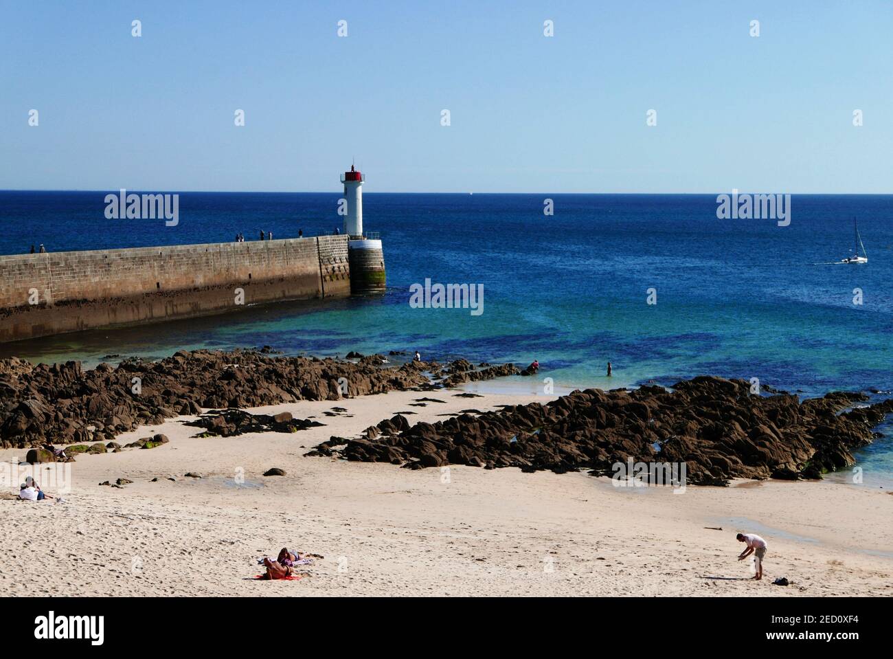 Trescadec beach, Audierne, Finistere, Bretagne, Brittany, France, Europe Stock Photo
