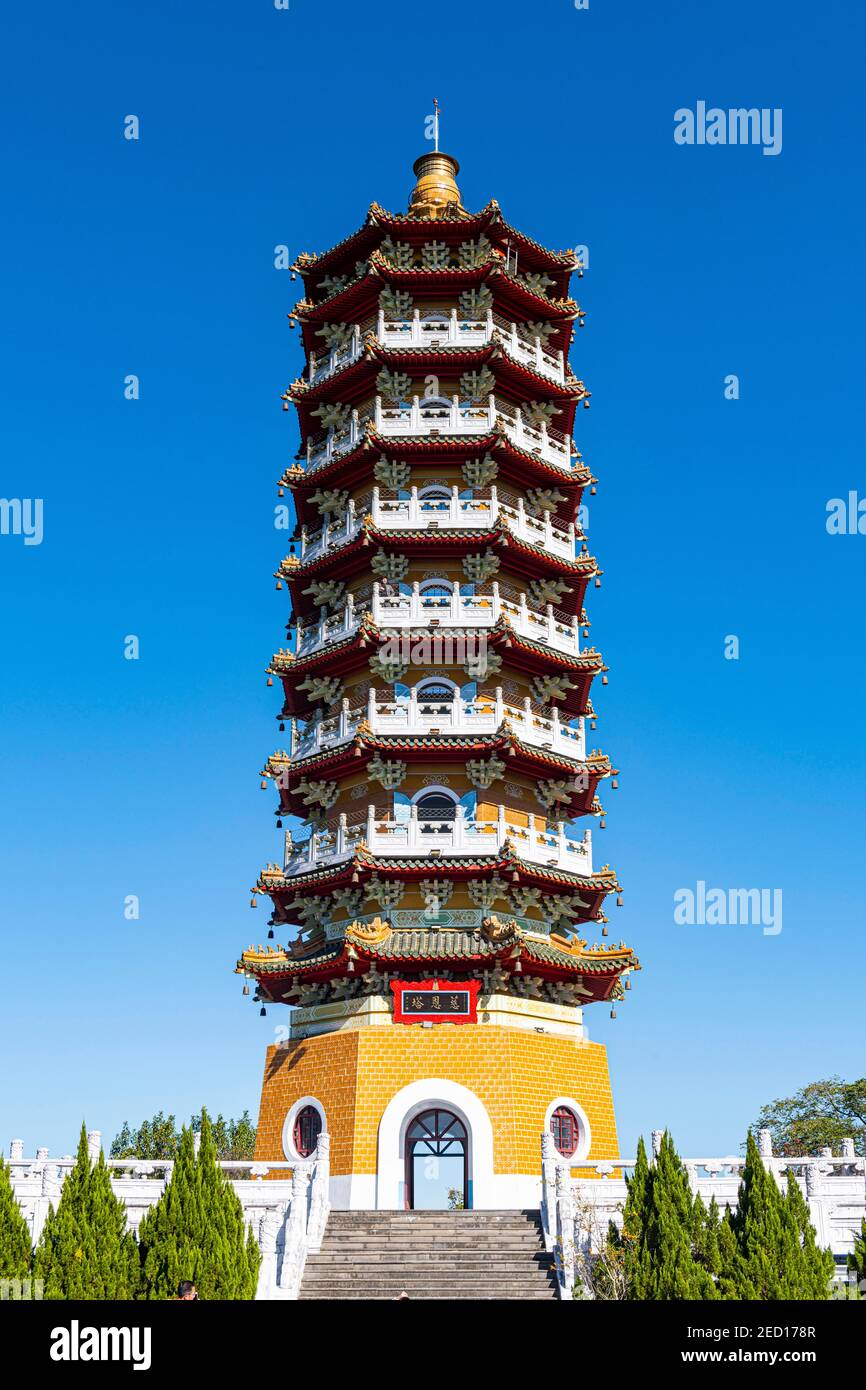 Ci'en Pagoda, Sun Moon Lake National Scenic Area, Nantou county, Taiwan Stock Photo