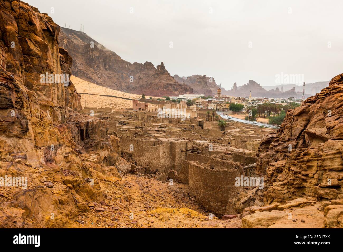 The old ghost town of Al Ula, Saudi Arabia Stock Photo