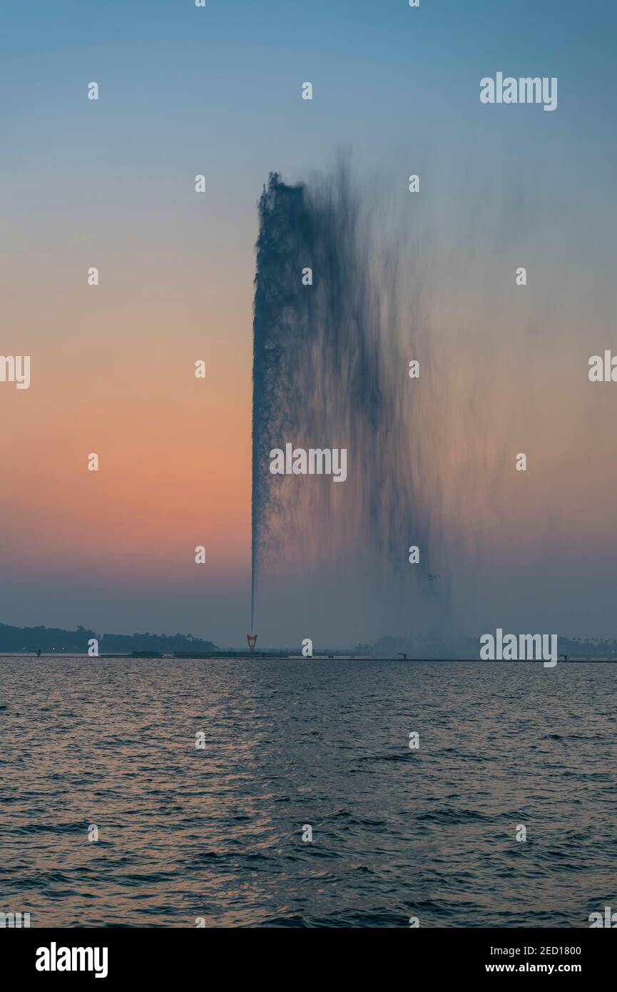 The largest fountain in the world, Corniche, Jeddah, Saudi Arabia Stock Photo