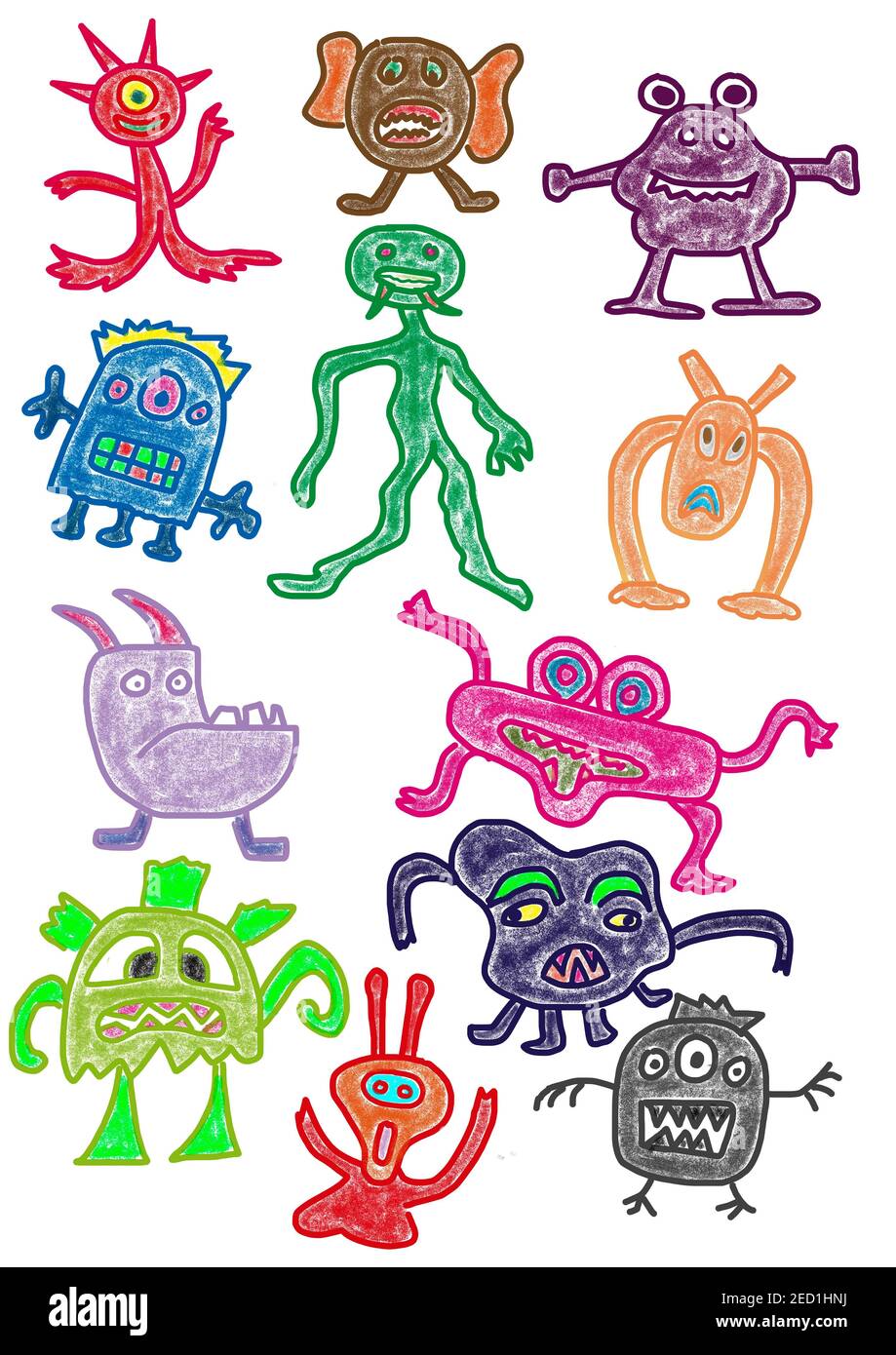 Monster drawing hi-res stock photography and images - Alamy
