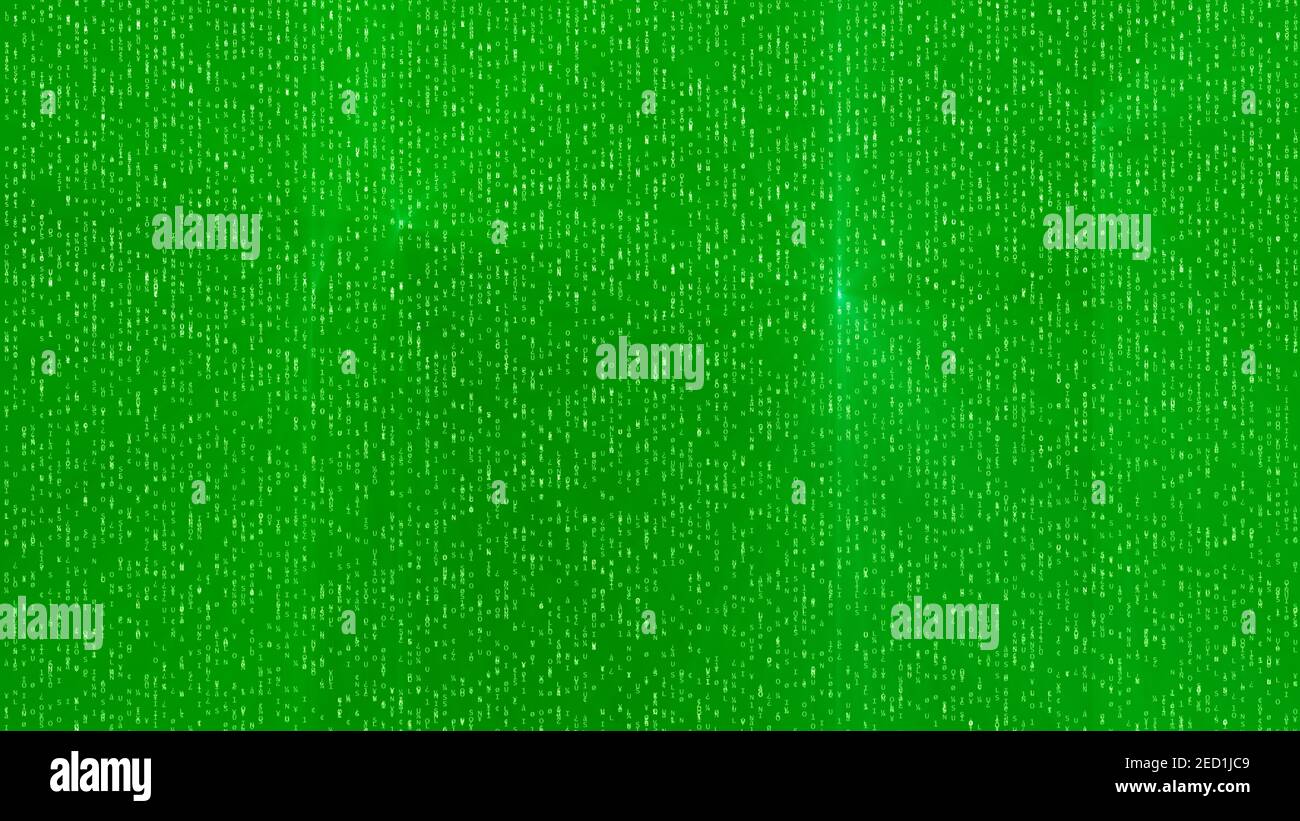 digital binary symbols like matrix style illustration background Stock ...