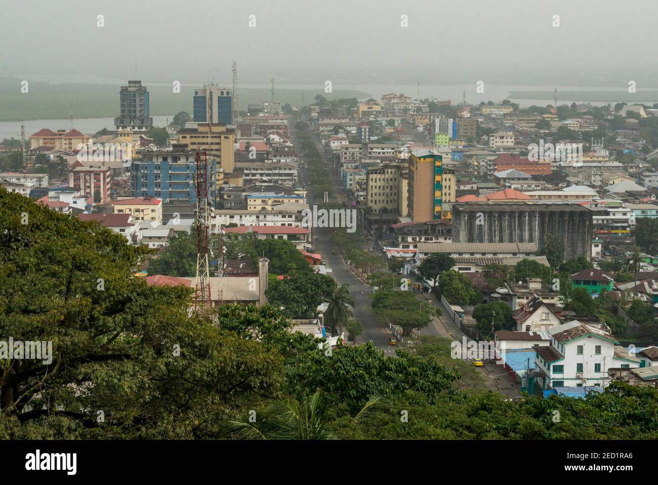 Overlook over Monrovia, Liberia Stock Photo
