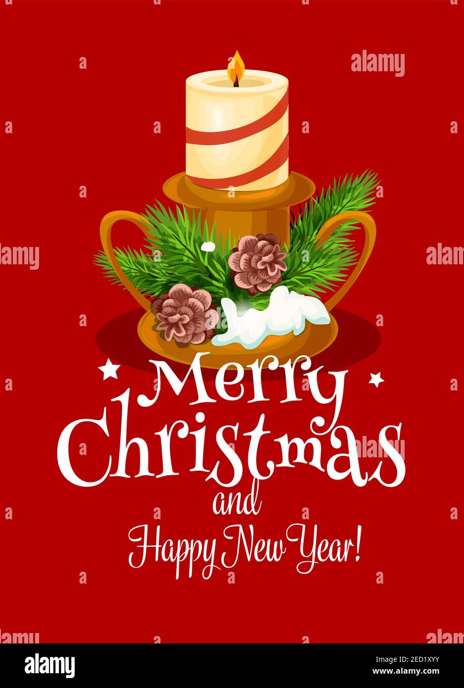 Christmas card tree holder Stock Vector Images Alamy