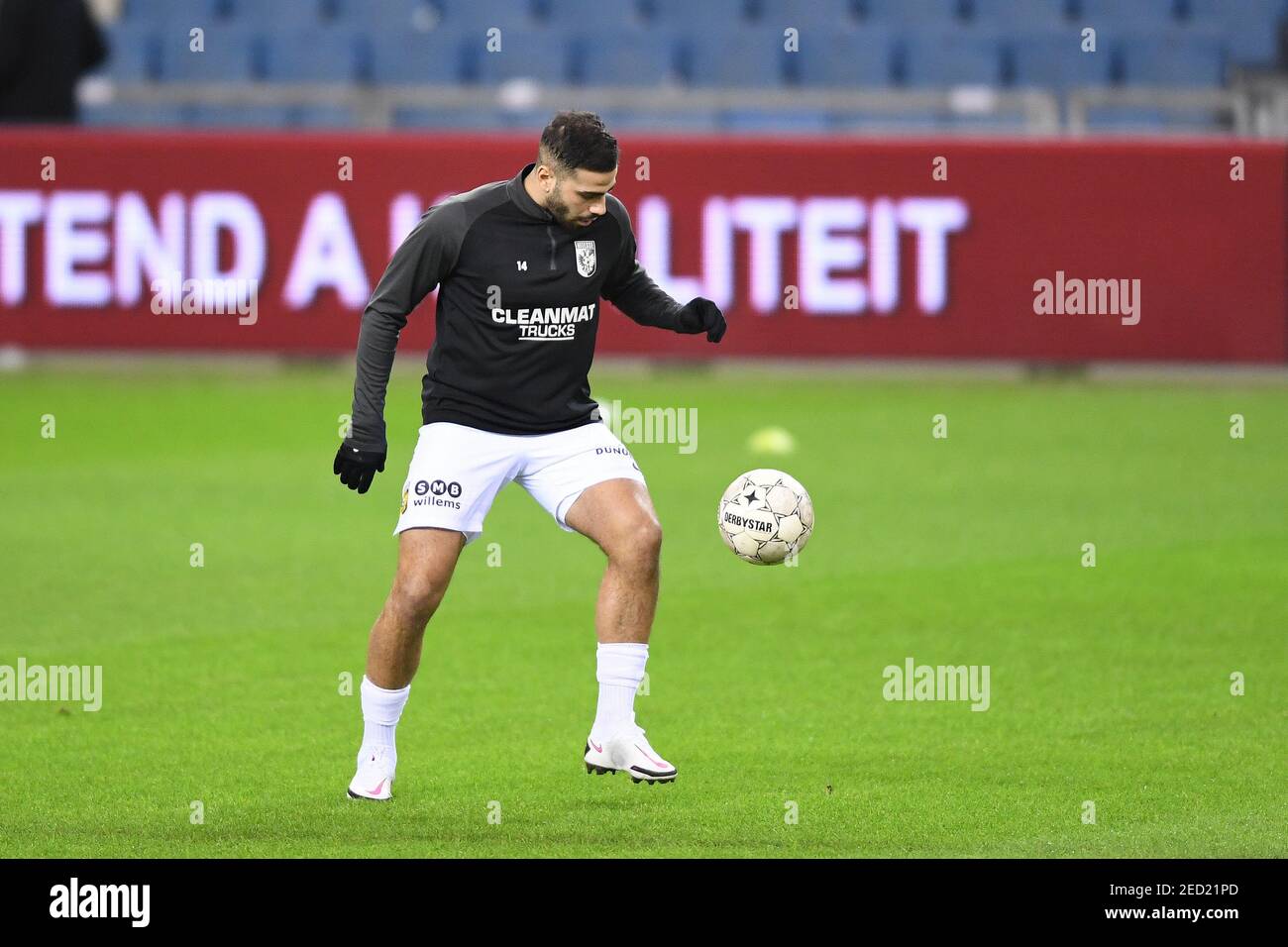 Arnhem 14 02 2021 Gelredome Football Dutch Eredivisie Season 2020 2021 Warming Up Vitesse Player Armando